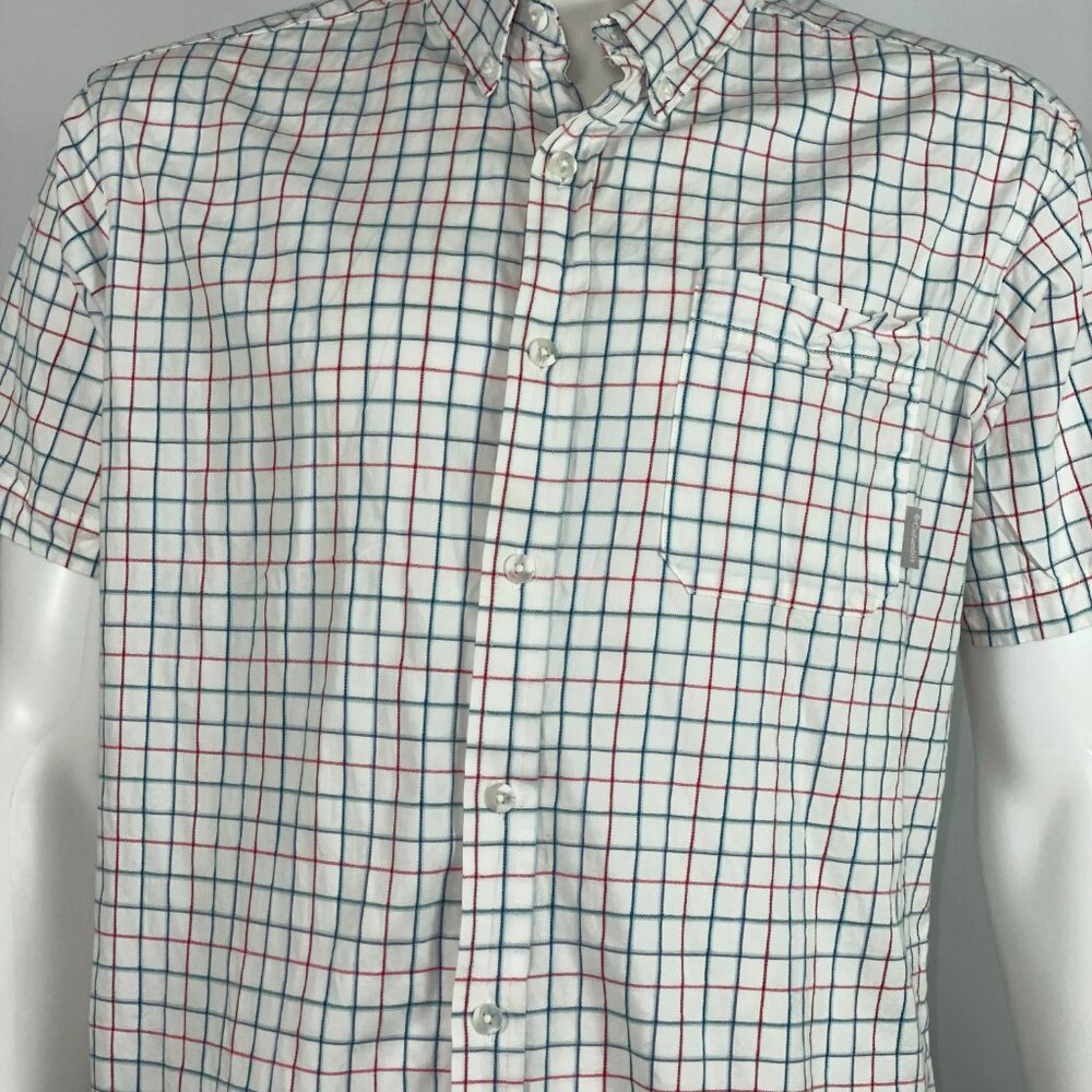 Columbia Sportwear Company Regular Fit Striped White Short Sleeve [MT-17] - Picture 2 of 10